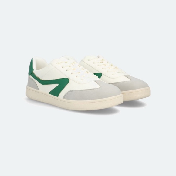 DV by Dolce Vita Shoes - Stylish Green and White Women’s Sneakers